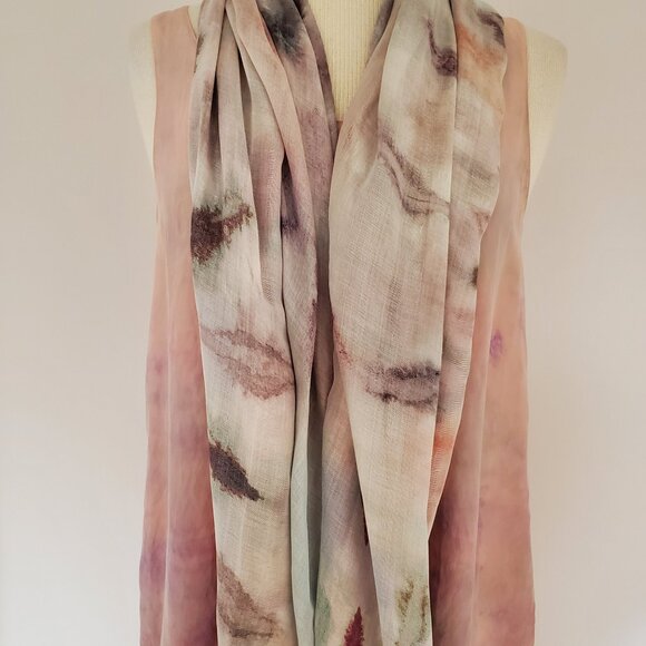 painted Vince Silk Shirt tank top camisole sleeveless 4 6 8 beige pink purple M - Picture 3 of 10